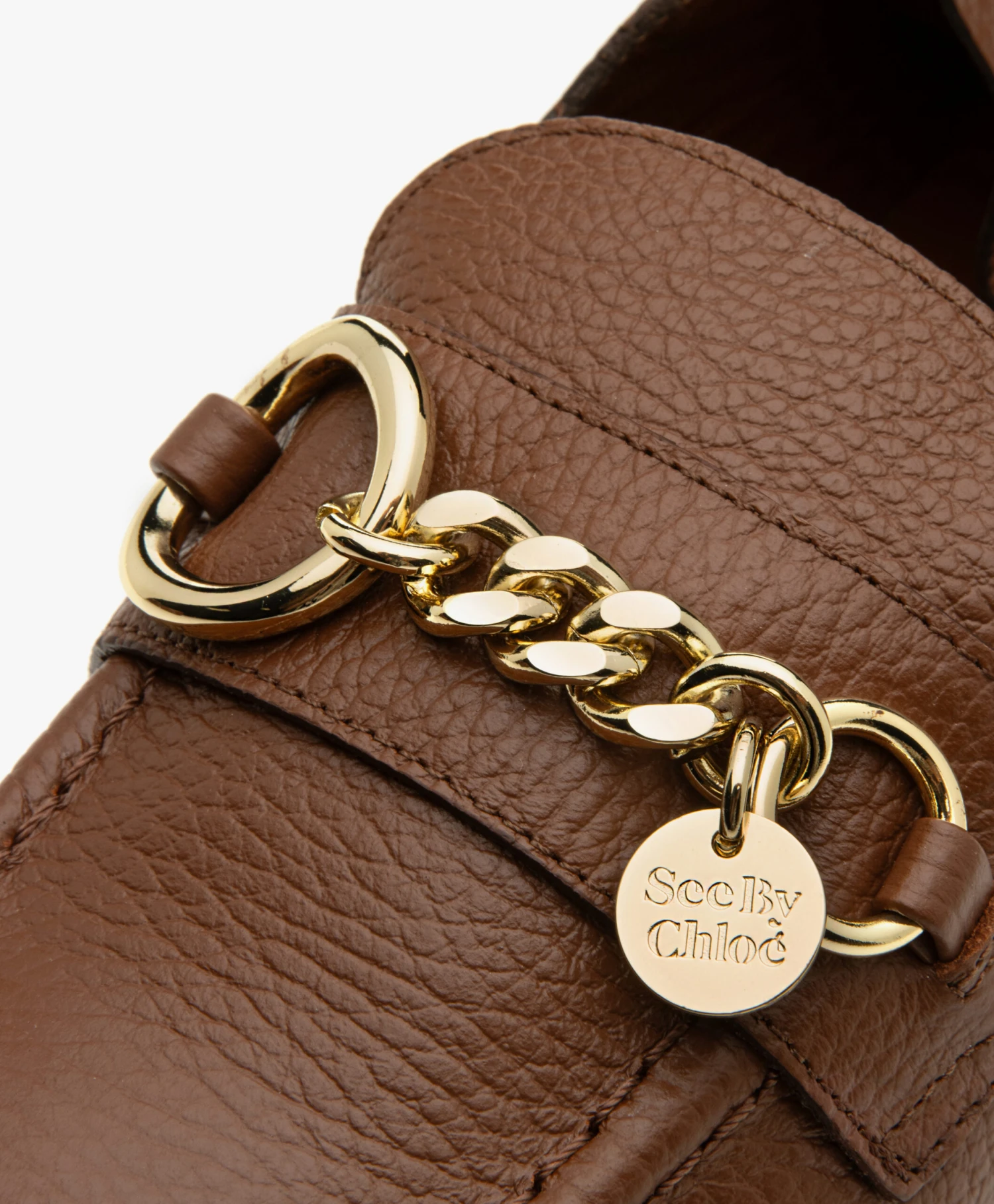 See By Chloé Aryel Leren Loafers/Mules - Cognac 8 See By Chloé Aryel Leren Loafers/Mules - Cognac - Afbeelding 8