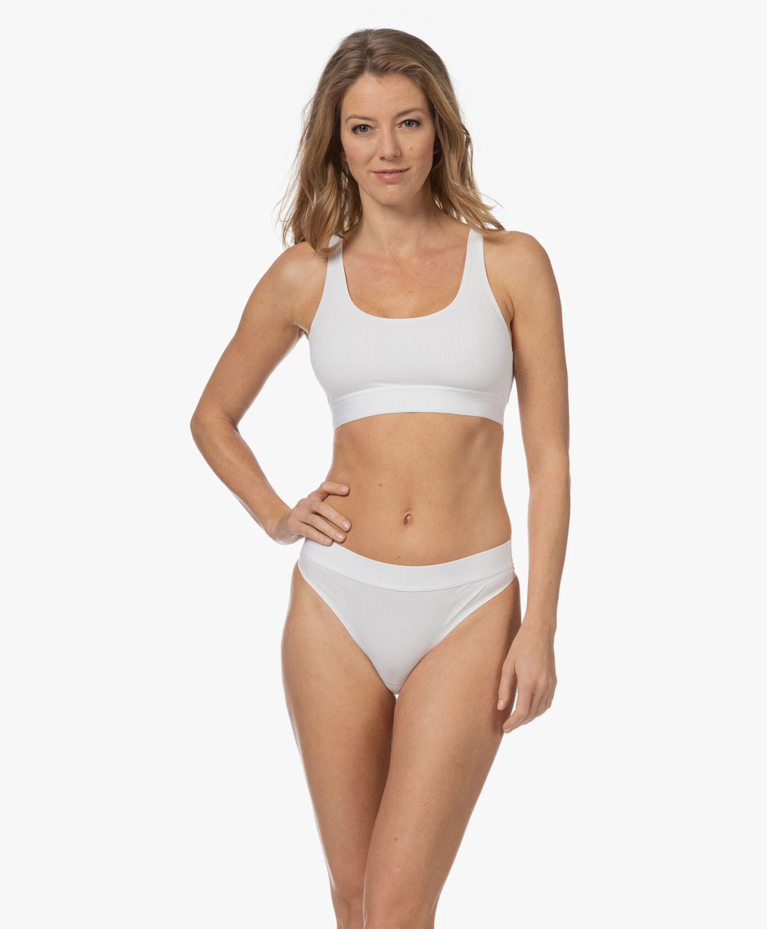 Wolford Beauty Cotton Rib String - Pearl 12 Wolford Beauty Cotton Rib String - Pearl - Afbeelding 12