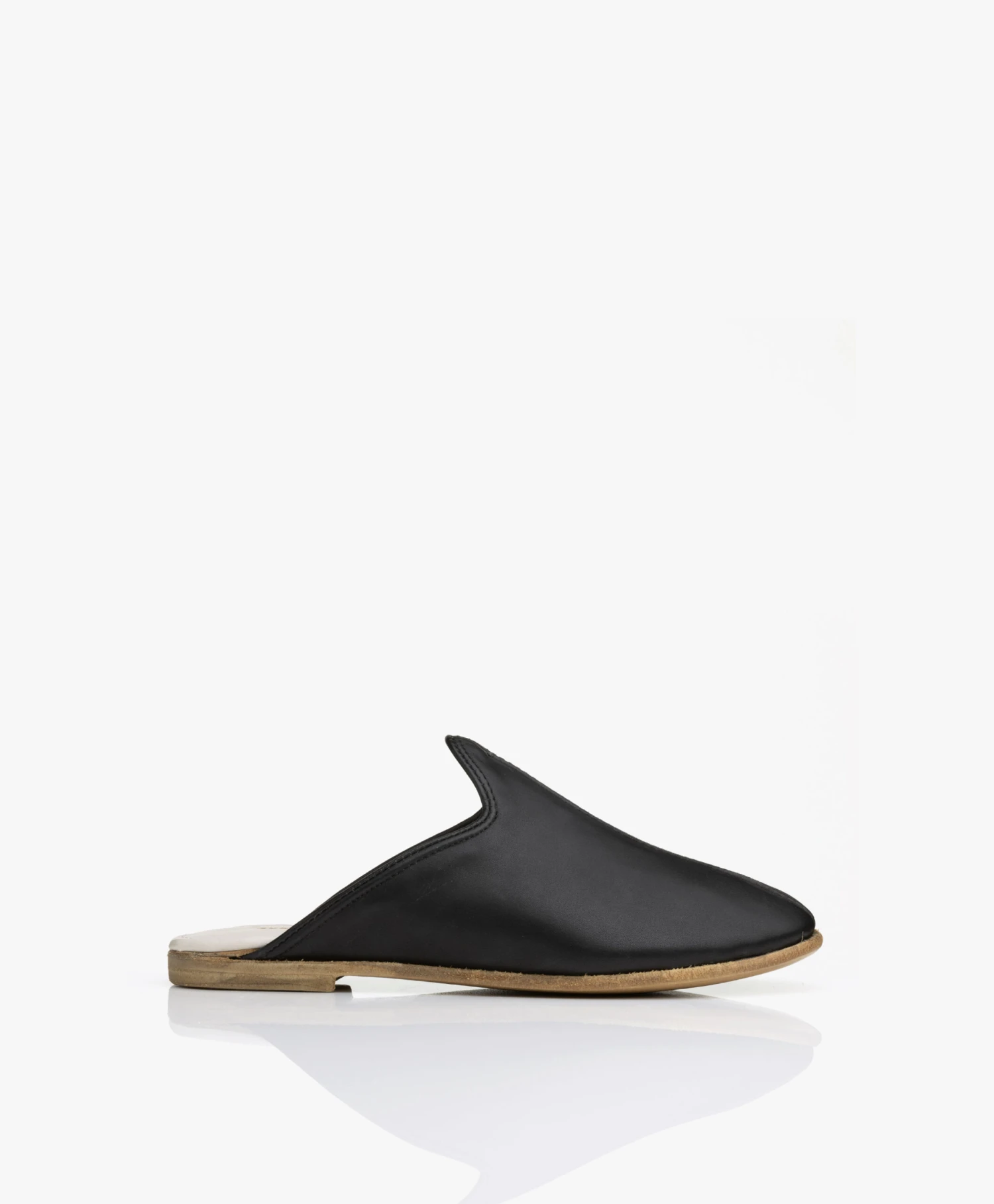 Surée Leren Mules - Onyx Zwart 1 Surée Leren Mules - Onyx Zwart