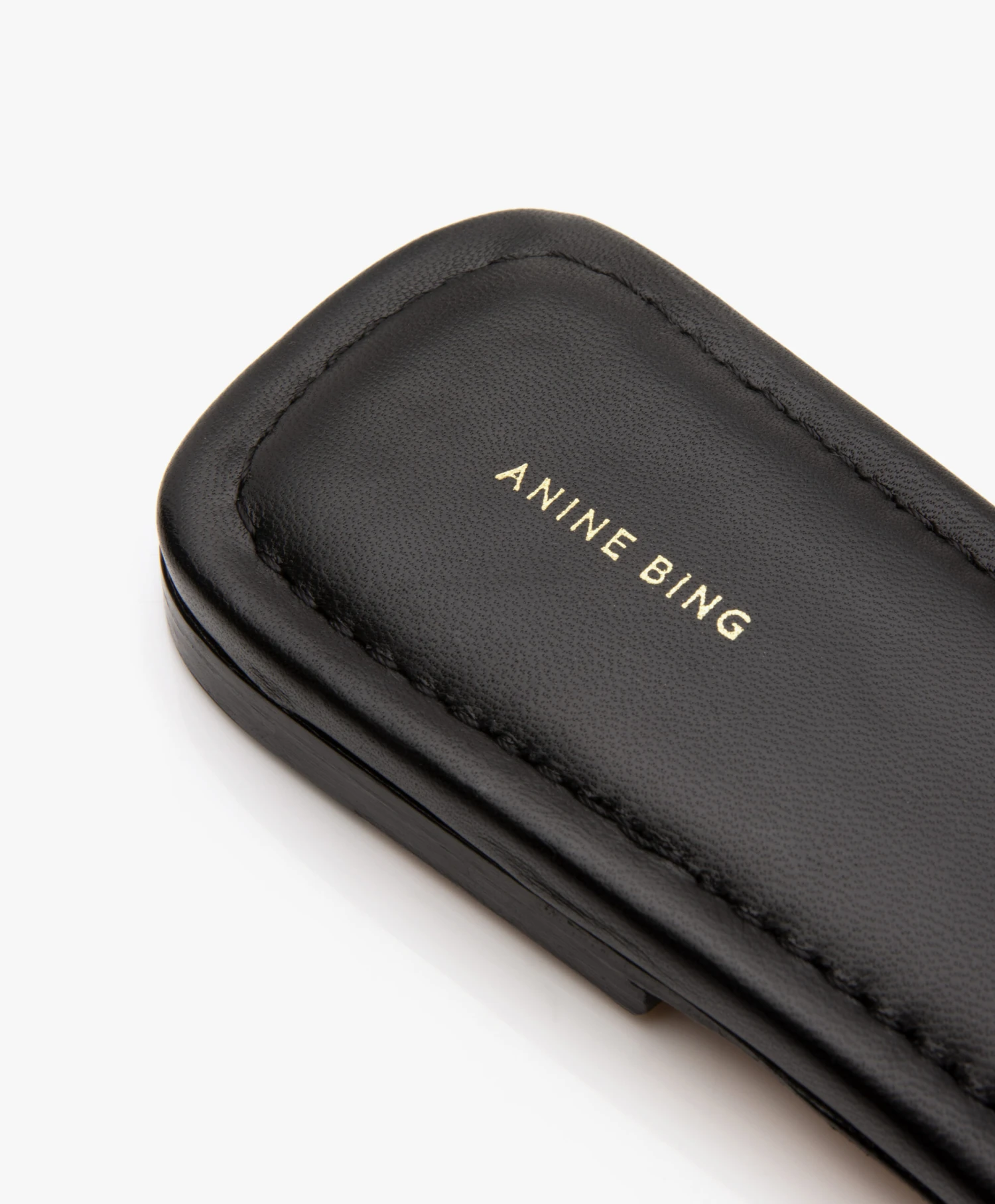 Anine Bing Ria Monogram Print Slip-In Sandalen - Zwart 11 Anine Bing Ria Monogram Print Slip-In Sandalen - Zwart - Afbeelding 11
