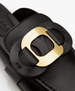 See By Chloé Chany Leren Loafer Mules - Zwart -Mode Kleding 7f2ea6c3 81eb 4bbf 9028 80a70c05c457 239