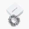 By Dariia Day Mulberry Zijden Scrunchie Small - Zilvergrijs
