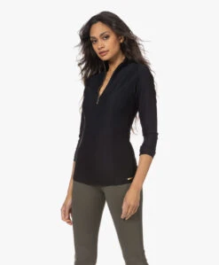 Deblon Sports Rosy Bee Longsleeve Met Rits - Zwart -Mode Kleding 83c80671 c566 4b61 b6d7 b55e85aaac11 239