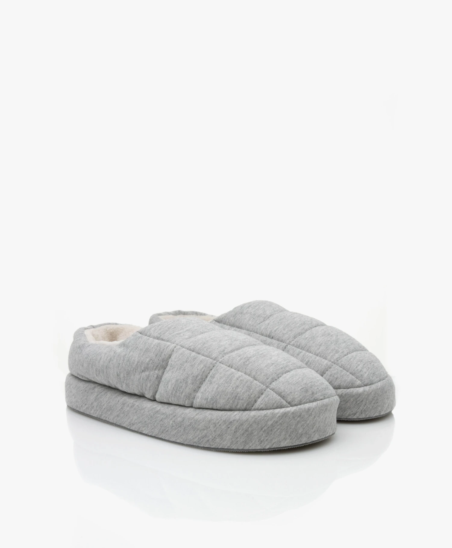 Skin Gewatteerde Clog Pantoffels - Grijs Mêlee 5 Skin Gewatteerde Clog Pantoffels - Grijs Mêlee - Afbeelding 5