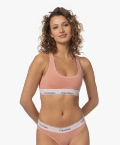 Calvin Klein Modern Cotton Bralette - Rust -Mode Kleding 86bf4a6f a8db 4440 a6bf 399862344e1a 98