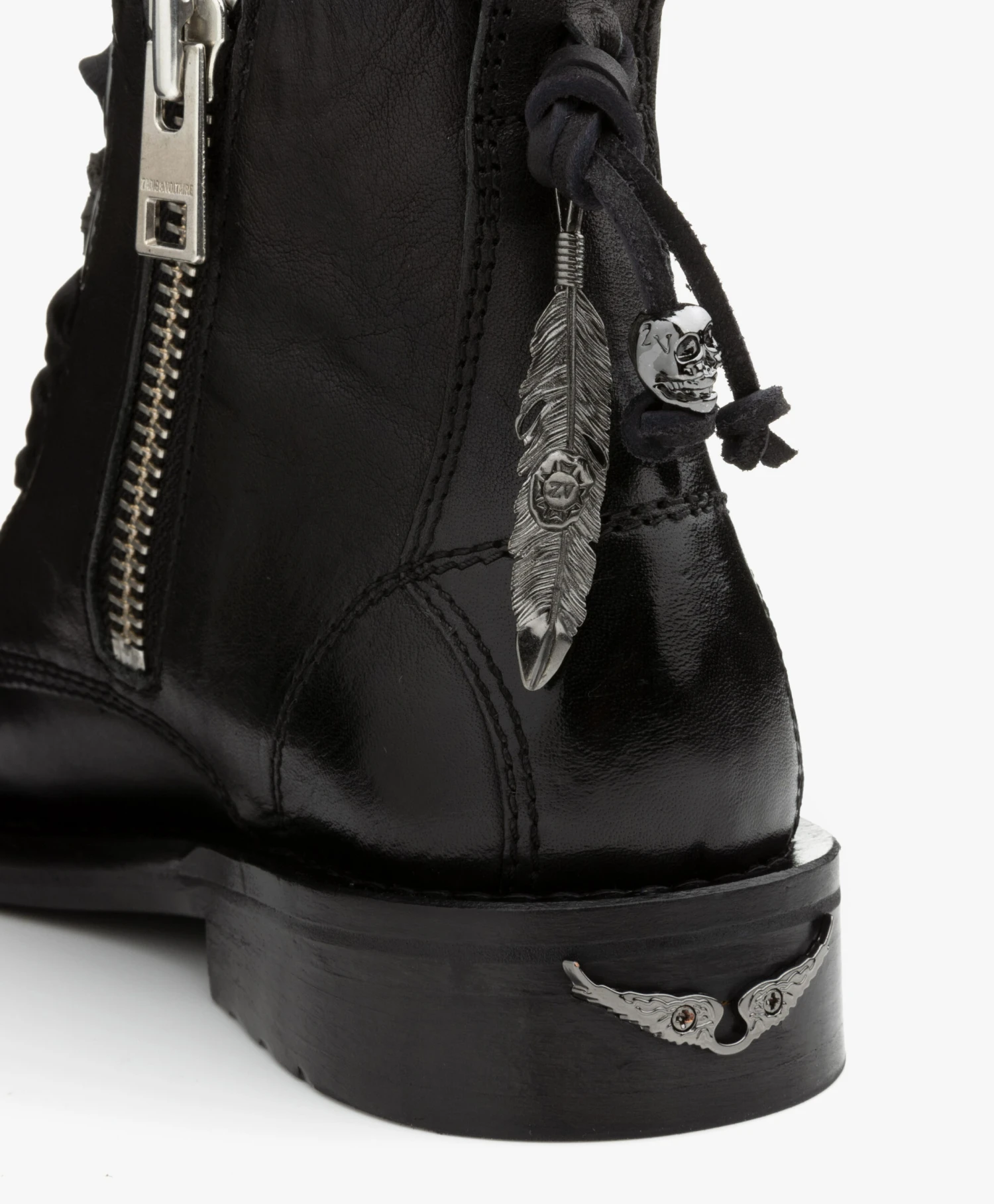 Zadig & Voltaire Laureen Roma Veterlaarzen - Zwart 7 Zadig & Voltaire Laureen Roma Veterlaarzen - Zwart - Afbeelding 7