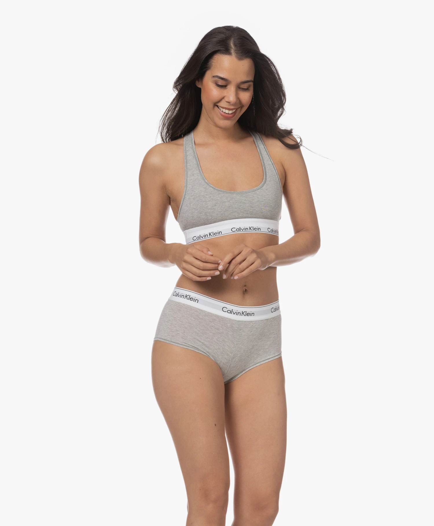 Calvin Klein Modern Cotton Bralette - Grijs 8 Calvin Klein Modern Cotton Bralette - Grijs - Afbeelding 8