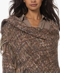 Manos Del Uruguay Merino Wolmix Poncho - Roze/Bruin/Grijs -Mode Kleding 892751e3 6bae 45f4 afe7 63022cee9d5e 1212