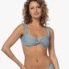 Viveh Azotic Bandeau Bikini Top - Gloom