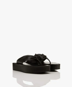 Filippa K Lamsleren Flatform Flip Flop Slippers - Zwart -Mode Kleding 8d3f0c36 9f49 4d49 b960 3a35a9884ba2 06