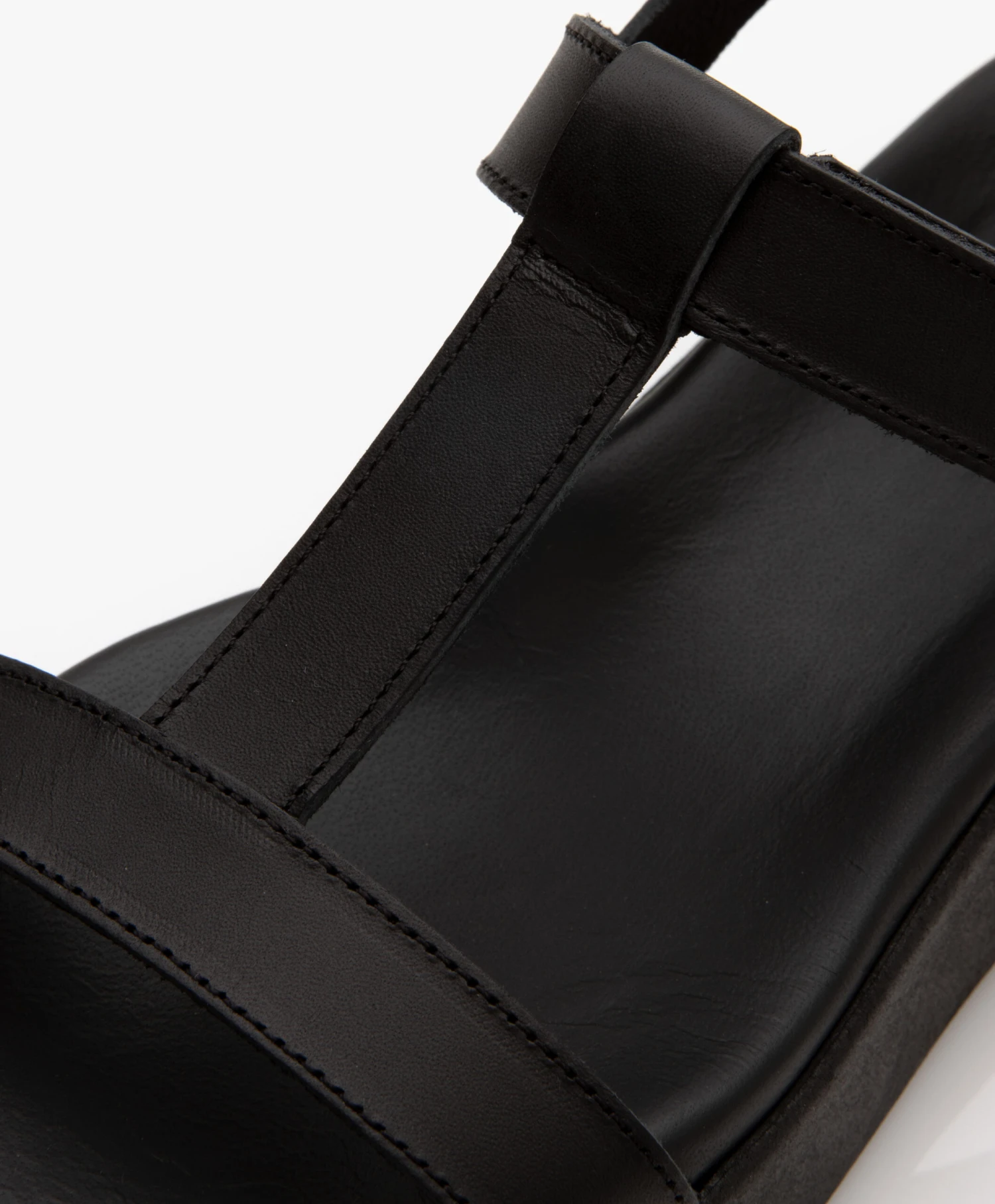 Ancient Greek Myrto Leren Platform Sandalen - Zwart 6 Ancient Greek Myrto Leren Platform Sandalen - Zwart - Afbeelding 6