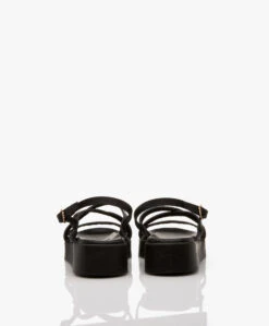Ancient Greek Sandals Silia Leren Platform Sandalen - Zwart -Mode Kleding 8e925b4b 037d 4c75 bbef e75d8ddc2a32 13