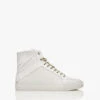 Zadig & Voltaire High Flash Geperforeerd Leren High-Top Sneakers - Wit