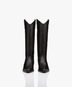 Closed Hoge Leren Cowboy Laarzen - Zwart 18 Closed Hoge Leren Cowboy Laarzen - Zwart -Mode Kleding 91e87347 347f 40eb 8728 7e00d08c60ff 05