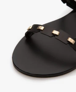 Ancient Greek Sandals Coco Leren Stud Sandalen - Zwart -Mode Kleding 927a86fd 3521 4517 a40b ac054e421957 248