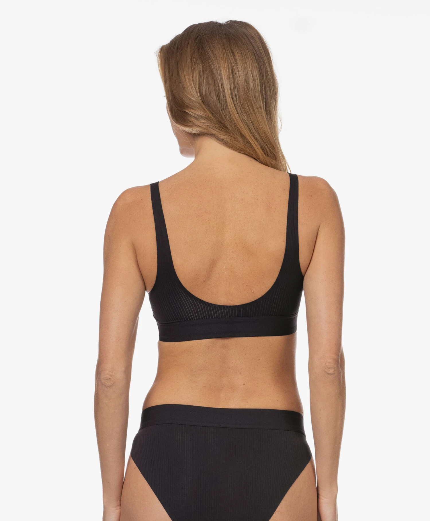 Wolford Beauty Cotton Rib Bralette - Zwart 4 Wolford Beauty Cotton Rib Bralette - Zwart - Afbeelding 4