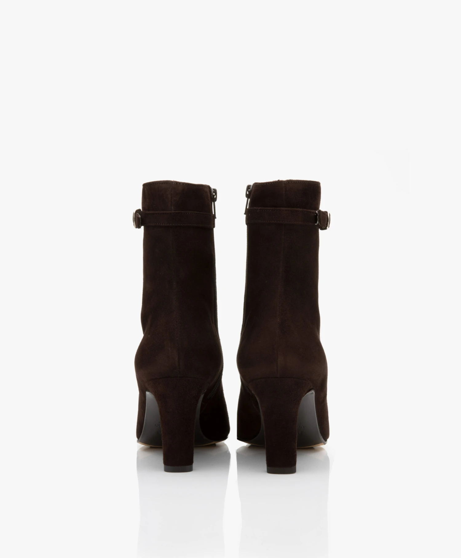 Panara Suède Leren Enkellaarzen - Donkerbruin 8 Panara Suède Leren Enkellaarzen - Donkerbruin - Afbeelding 8