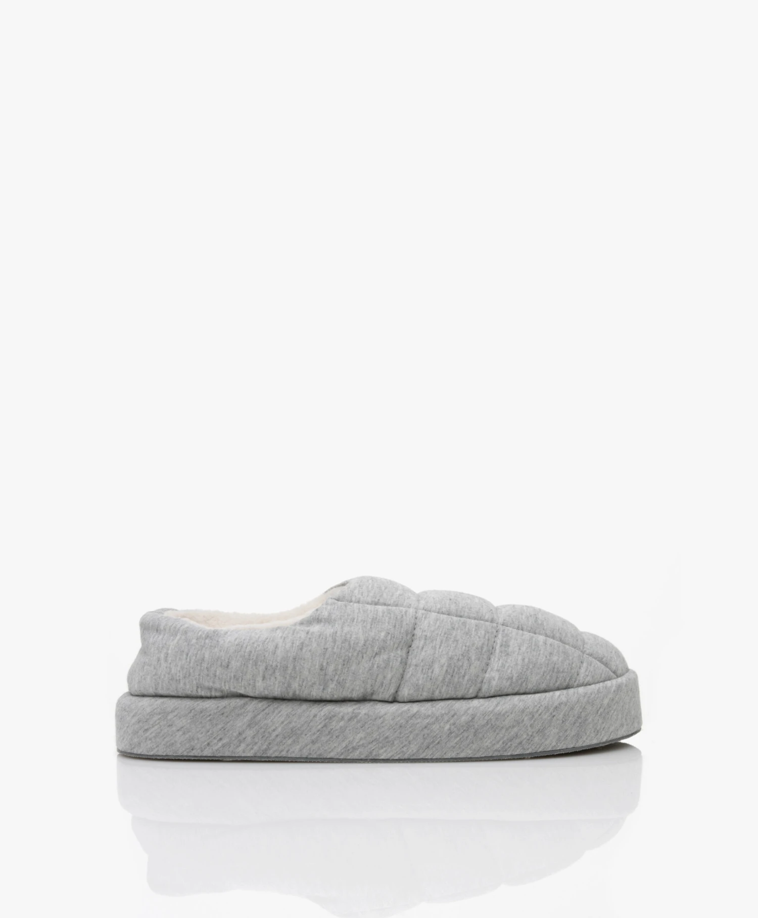 Skin Gewatteerde Clog Pantoffels - Grijs Mêlee 4 Skin Gewatteerde Clog Pantoffels - Grijs Mêlee - Afbeelding 4