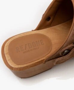 Re/Done 70S Suède En Houten Clogs - Cuoio -Mode Kleding 96f5cb34 fa1e 4844 b769 8cd7b510ec66 06