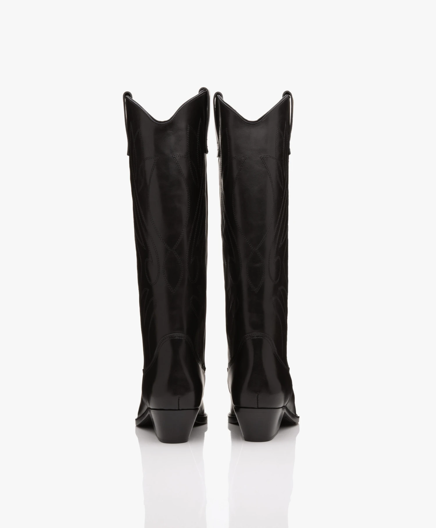 Closed Hoge Leren Cowboy Laarzen - Zwart 8 Closed Hoge Leren Cowboy Laarzen - Zwart - Afbeelding 8