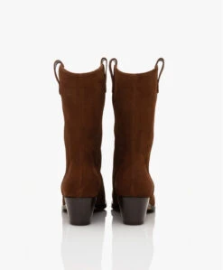 Panara Suède Western Laarzen - Castagna -Mode Kleding 98c94d49 dac9 4836 9043 8bd8d7f4e88d 01