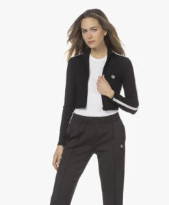 Anine Bing Devin Cropped Slim-Fit Tech Jack - Zwart -Mode Kleding 9969bbc8 6a32 421a 933f e2c852ff4dbb 03