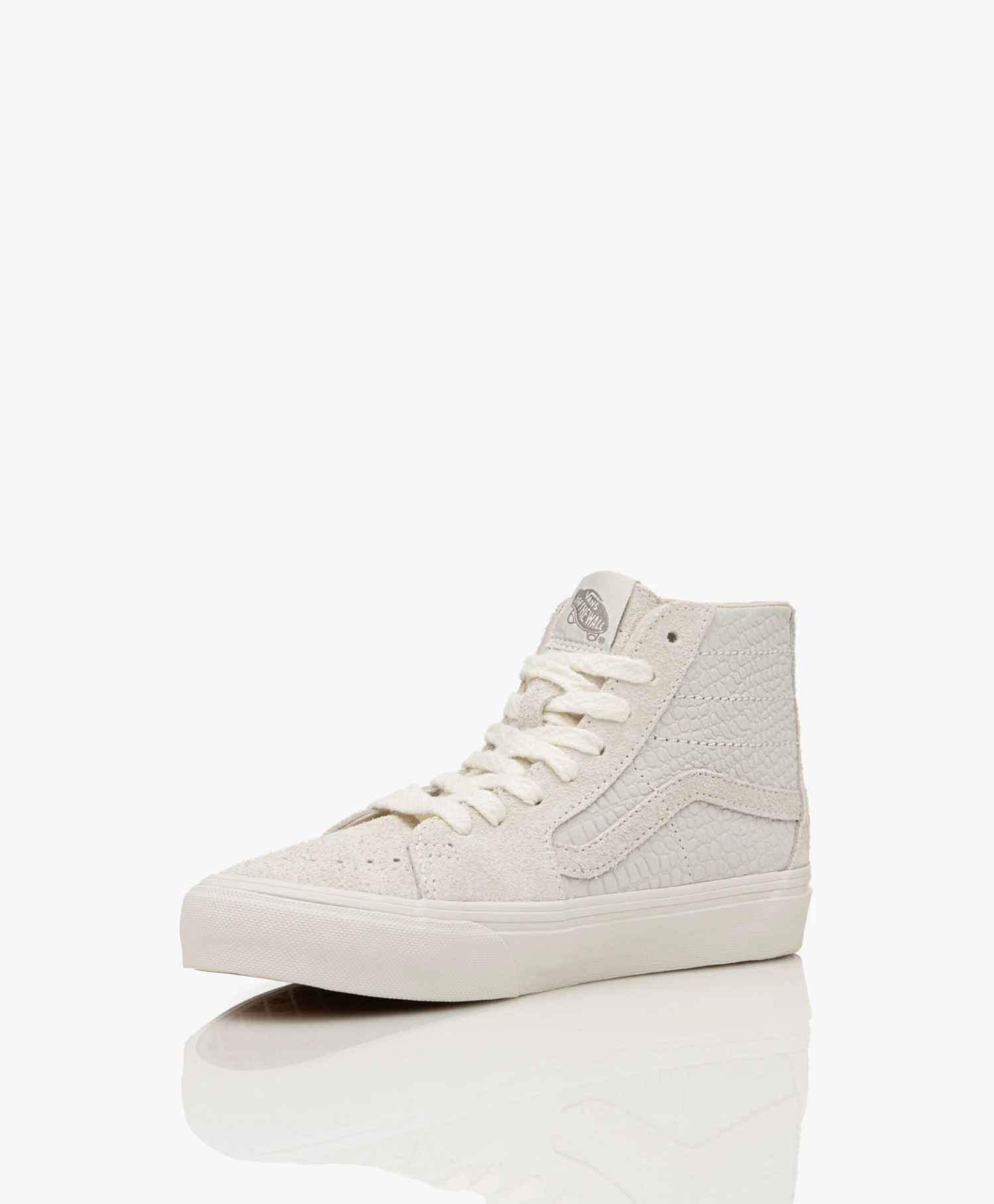 Vans Sk8-Hi High-Top Sneakers - Lichtgrijs/Off-White 8 Vans Sk8-Hi High-Top Sneakers - Lichtgrijs/Off-White - Afbeelding 8