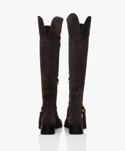 See By Chloé Lory Suède Overknee Laarzen - Grijsbruin -Mode Kleding 9cf9c2a5 604f 42b9 bfa3 345d85d0804b 04