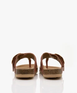 See By Chloé Chany Leren Teenslippers Met Kurkzool - Pastel Orange -Mode Kleding 9d39410c 6a5f 4f55 aa6d 3a230c3c803b 06