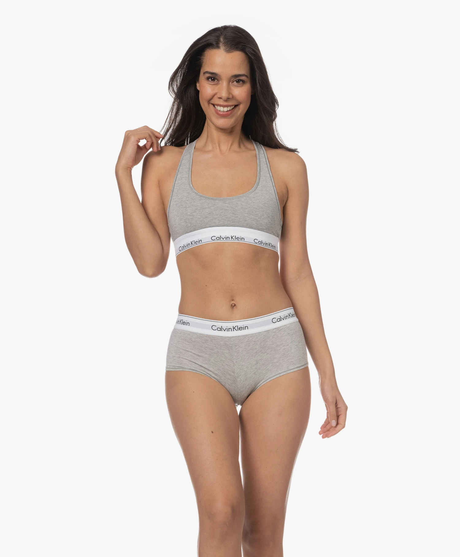 Calvin Klein Modern Cotton Bralette - Grijs 3 Calvin Klein Modern Cotton Bralette - Grijs - Afbeelding 3