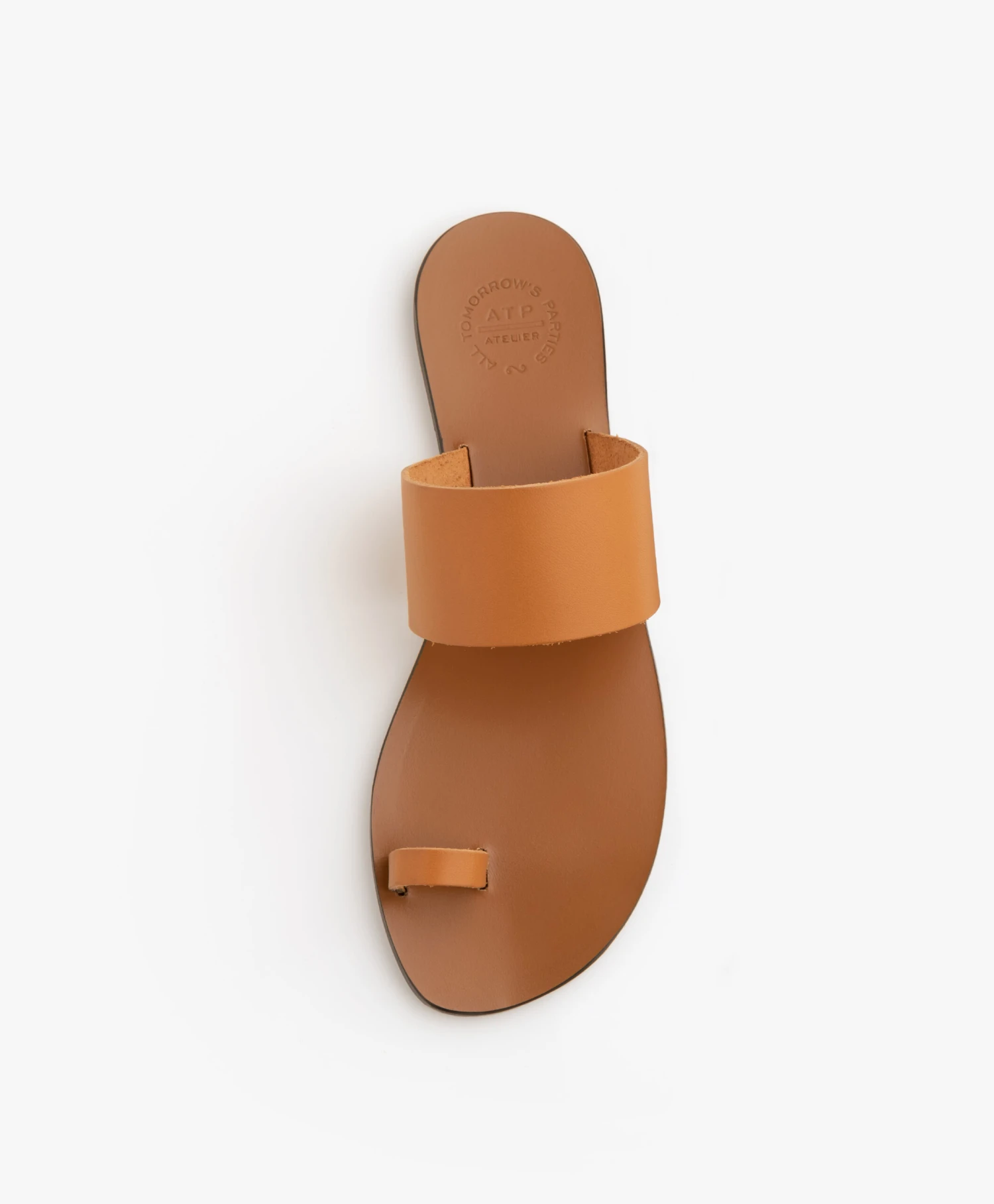 Atp Atelier Astrid Leren Teenslippers - Terra 8 Atp Atelier Astrid Leren Teenslippers - Terra - Afbeelding 8