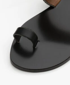 Atp Atelier Astrid Zebraprint Leren Teenslippers- Zwart 21 Atp Atelier Astrid Zebraprint Leren Teenslippers- Zwart -Mode Kleding ATP Atelier Astrid Printed Zebra Pony Black 397