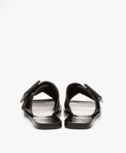 Atp Atelier Ceci Leren Slippers Met Gesp - Zwart -Mode Kleding ATP Atelier Ceci Black 152