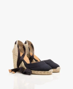 Castañer Carina 10Cm Canvas Sleehak Espadrilles - Azul Marino 14 Castañer Carina 10Cm Canvas Sleehak Espadrilles - Azul Marino -Mode Kleding Castaer Carina Azul Marino 03