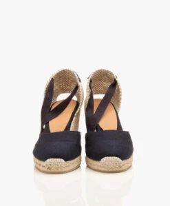 Castañer Carina 10Cm Canvas Sleehak Espadrilles - Azul Marino 16 Castañer Carina 10Cm Canvas Sleehak Espadrilles - Azul Marino -Mode Kleding Castaer Carina Azul Marino 05