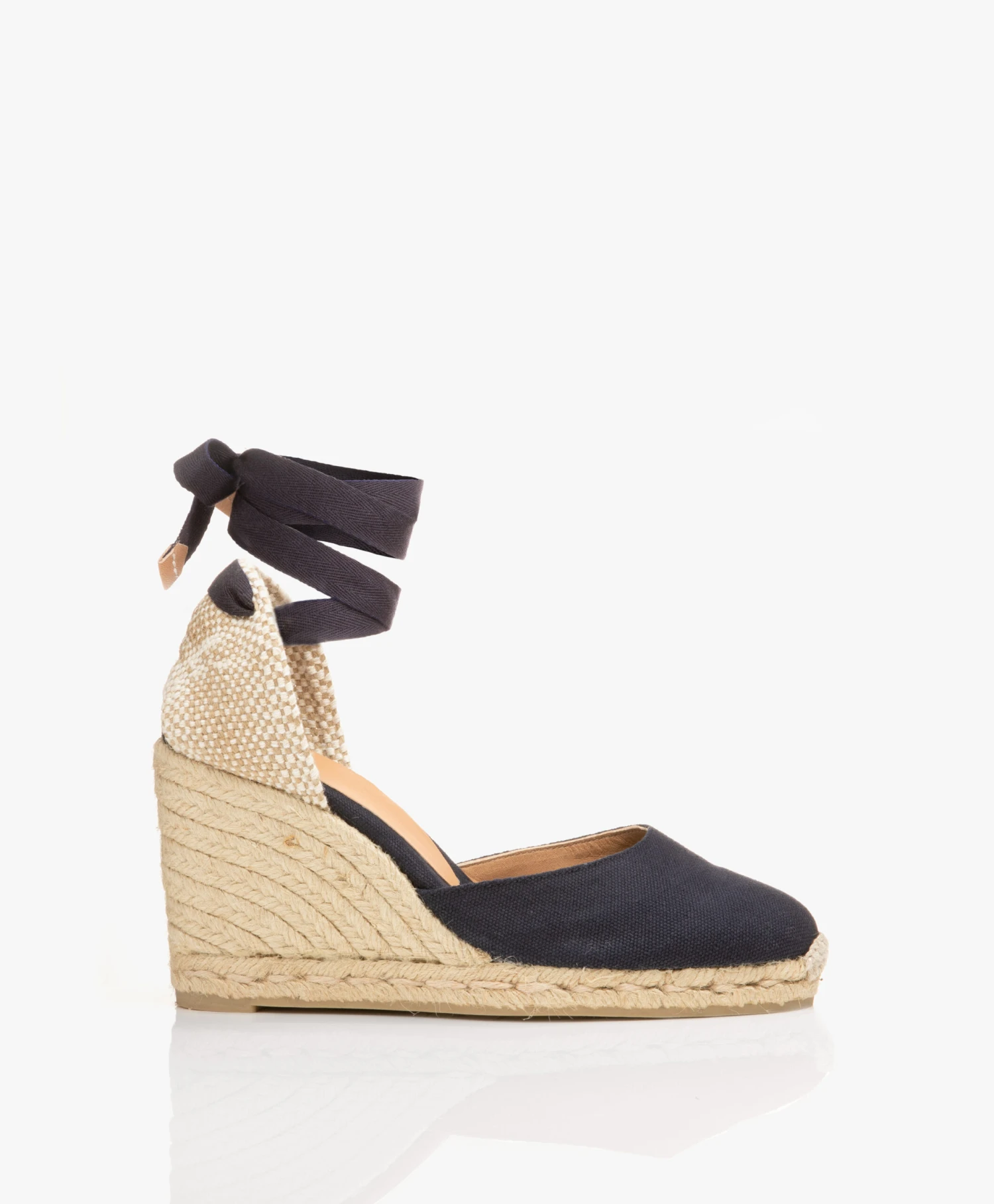 Castañer Carina 10Cm Canvas Sleehak Espadrilles - Azul Marino 1 Castañer Carina 10Cm Canvas Sleehak Espadrilles - Azul Marino