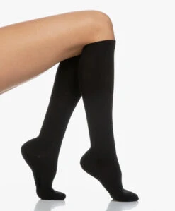 Falke Softmerino Kniekousen - Zwart