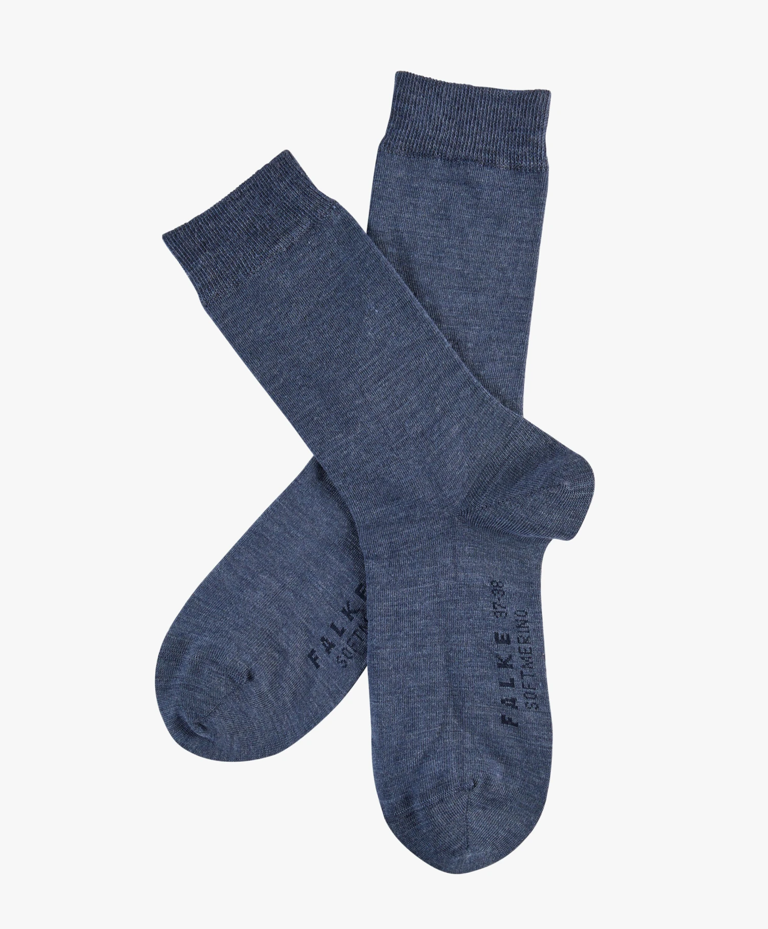 Falke Softmerino Sokken - Marine Mêlee 3 Falke Softmerino Sokken - Marine Mêlee - Afbeelding 3