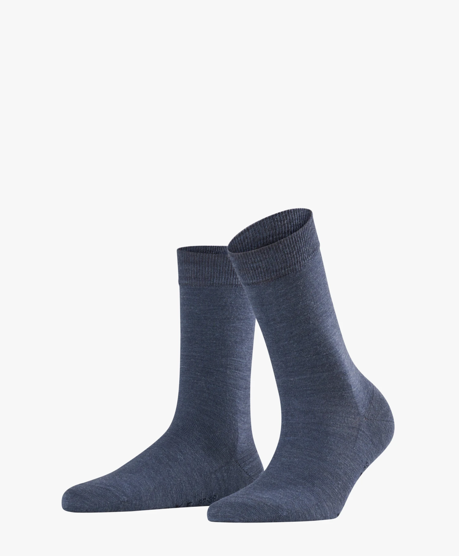 Falke Softmerino Sokken - Marine Mêlee 2 Falke Softmerino Sokken - Marine Mêlee - Afbeelding 2