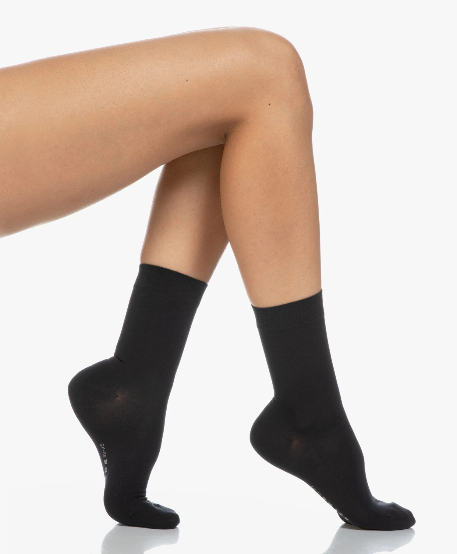 Falke Cotton Touch Damessokken - Donker Navy 1 Falke Cotton Touch Damessokken - Donker Navy