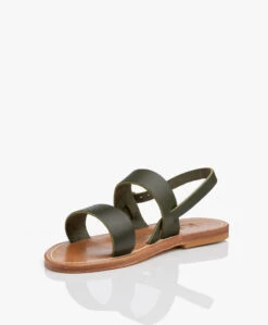 K. Jacques St. Tropez Barigoule Leren Sandalen - Kaki 15 K. Jacques St. Tropez Barigoule Leren Sandalen - Kaki -Mode Kleding K Jacques St Tropez Barigoule Leren Sandalen Kaki 416