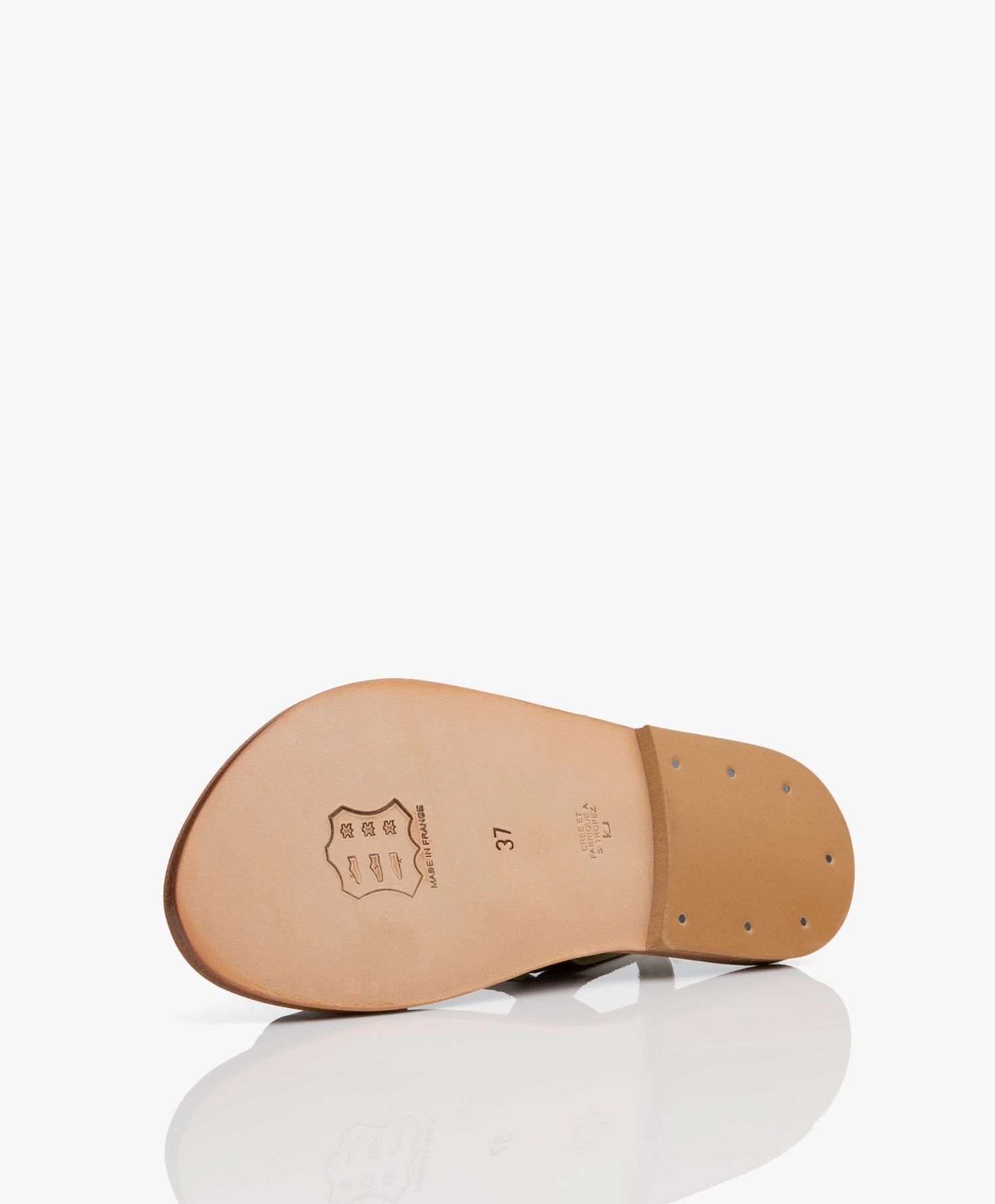 K. Jacques St. Tropez Barigoule Leren Sandalen - Kaki 11 K. Jacques St. Tropez Barigoule Leren Sandalen - Kaki - Afbeelding 11