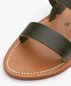 K. Jacques St. Tropez Barigoule Leren Sandalen - Kaki 21 K. Jacques St. Tropez Barigoule Leren Sandalen - Kaki -Mode Kleding K Jacques St Tropez Barigoule Leren Sandalen Kaki 419