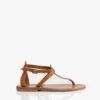 K. Jacques St. Tropez Buffon Leren Sandalen - Naturel