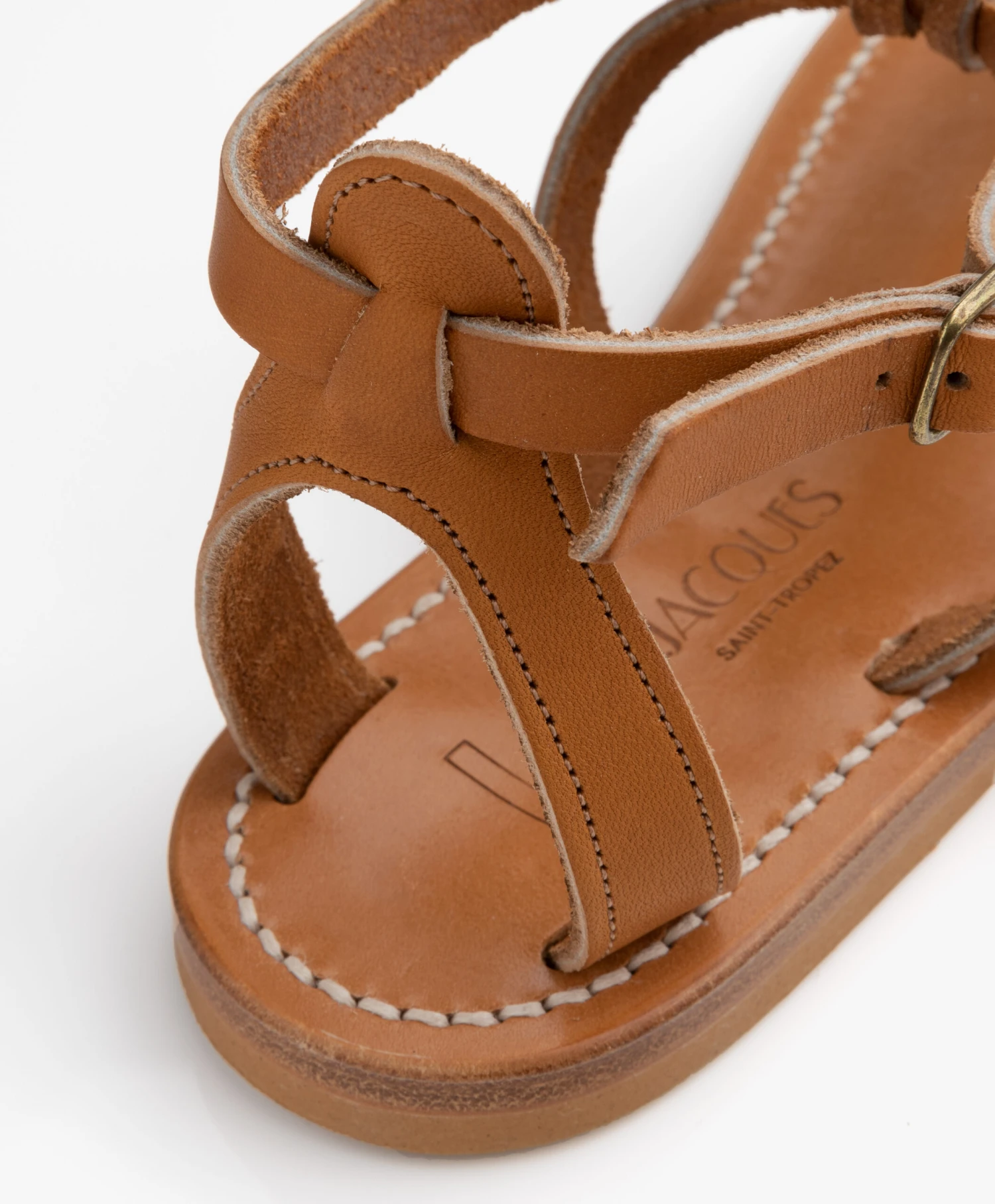 K. Jacques St. Tropez Buffon Leren Sandalen - Naturel 8 K. Jacques St. Tropez Buffon Leren Sandalen - Naturel - Afbeelding 8