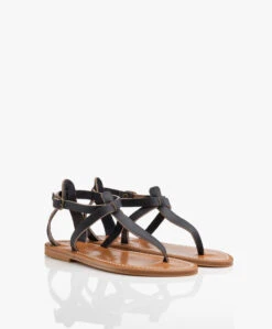 K. Jacques St. Tropez Buffon Leren Sandalen - Marine 12 K. Jacques St. Tropez Buffon Leren Sandalen - Marine -Mode Kleding K Jacques St Tropez Buffon Leren Sandalen Navy 2631
