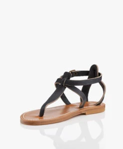 K. Jacques St. Tropez Buffon Leren Sandalen - Marine 16 K. Jacques St. Tropez Buffon Leren Sandalen - Marine -Mode Kleding K Jacques St Tropez Buffon Leren Sandalen Navy 2635