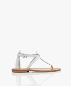 K. Jacques St. Tropez Buffon Leren Sandalen - Wit