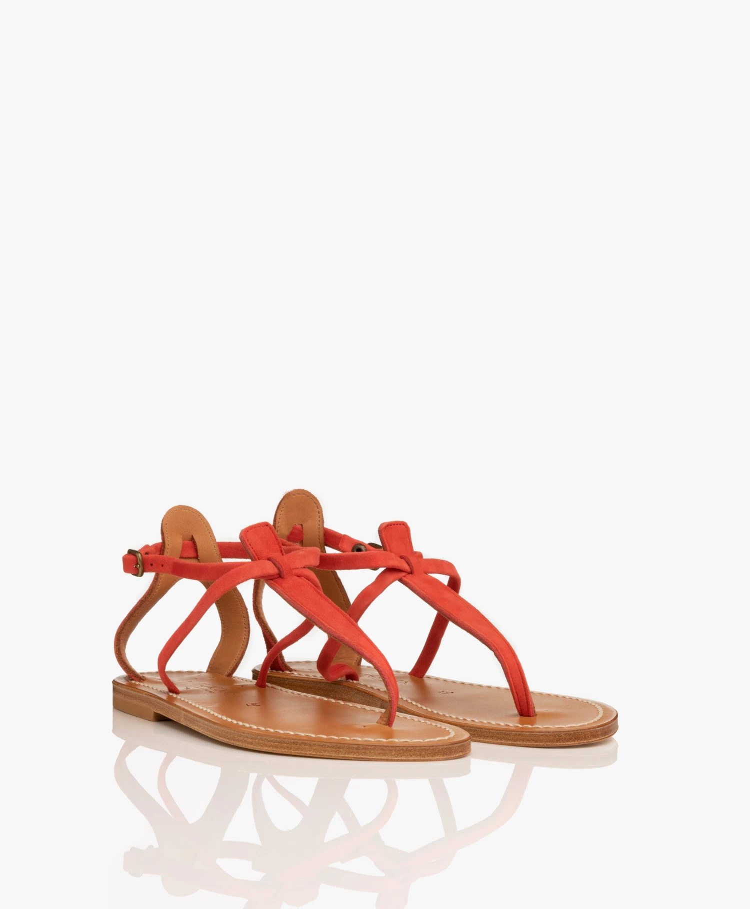K. Jacques St. Tropez Buffon Suède Leren Sandalen - Dragon 4 K. Jacques St. Tropez Buffon Suède Leren Sandalen - Dragon - Afbeelding 4