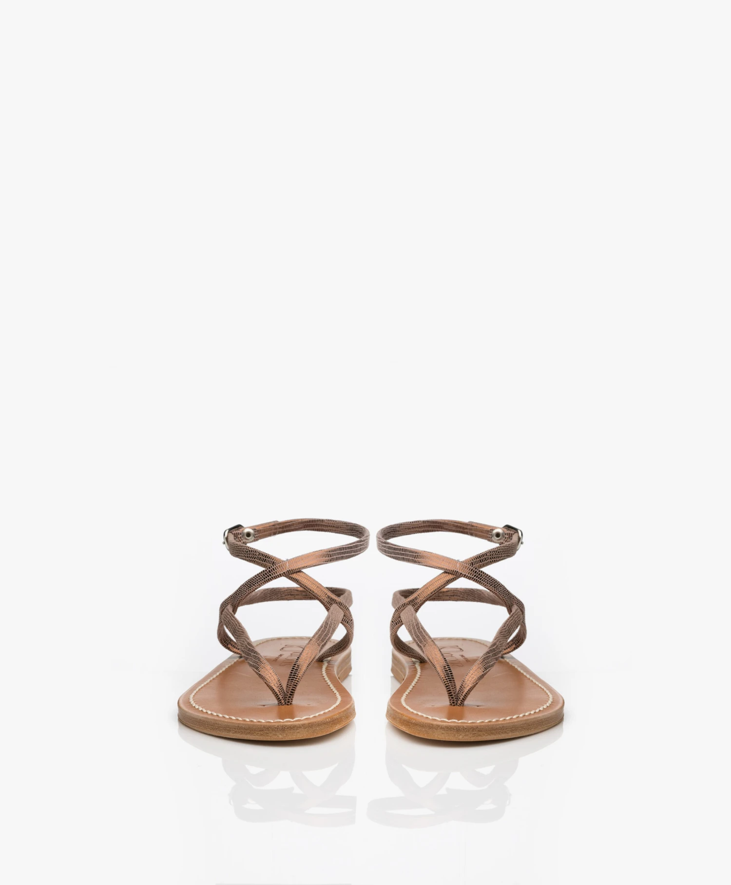 K. Jacques St. Tropez Delta Metallic Sandalen - Disco Bronze 6 K. Jacques St. Tropez Delta Metallic Sandalen - Disco Bronze - Afbeelding 6